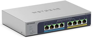 NETGEAR 8-Port Ultra60 PoE Multi-Gigabit Ethernet Smart Switch (MS108TUP) - Managed, with 4 x PoE++ and 4 x PoE+ @ 230W, Optional Insight Cloud Management, Desktop or Rack Mount