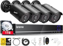 Brena CCTV Camera Systems, 8 Channel Face & Vehicle Detection Security System, Full HD 5MP Cameras & 5mp DVR Outdoor, Home Security Camera System, Motion Detection, Email & APP Alert, CCTV Kit