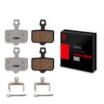 CNC Bike Disc Brake Pads, Bicycle Disc Brake Pads for Avid Elixir 1 3 5 7 9 E1 E3 E5 E7 E9 ER CR Mag X0 XX DB1 DB3 DB5 Sram Level,Resin Silver.