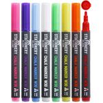 STATIONERY ISLAND Chalk Pens for blackboard, Liquid Chalk Markers for Chalkboard and Glass, Wipeable Chalk pens for Window Drawing,8 Colours