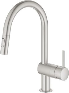 GROHE Minta Kitchen Mixer Tap – Supersteel Finish