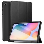 ZtotopCases Case for Samsung Galaxy Tab S6 Lite 10.4 2024/2022/2020, Ultra Thin Lightweight Smart Cover, with Pen Holder, with Auto Sleep/Wake Function, for Galaxy Tab S6 Lite 10.4 Inch Tablet, Black