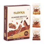 Loyka Almond Brittle Assorted Choco Box - 14 pcs | Premium Chocolate Gift Hamper | Choco & Nut Dryfruit Delicacy | Roasted California Almonds (40%), Dark Choco & Salted Caramel | Any-time snack