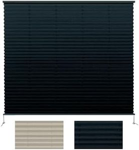 SHADEPLUS RV Blinds,RV Pleated Shades,RV Window Shades,Camper Blinds,RV Window Blinds for RV Camper Travel Trailers Motorhome's Window 26" W x 24" L Black
