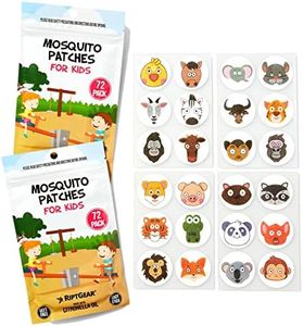 RiptGear Mosquito Patches Plus Size for Kids (144 Pack) - Mosquito Stickers for Kids and Adults, Natural Mosquito, Citronella Patch Sticks to Any Surface - DEET Free Bug (144 Pack)