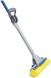 Quickie Automatic 9-Inch Head Roller Mop with Hand Squeeze Feature, 54 Inch Length, for Home/Bathroom/Kitchen/Tile/Hardwood/House Floors/ Alloy Steel