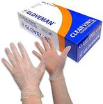 2 Boxes of 100 (200) Vinyl Gloves - Powder Free, Non Latex and Clear. Size Medium - New