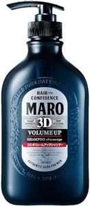 MARO 3D Volume Up Shampoo - Achieve 150% More Volume, Improve Scalp + Repair and Strengthen for Healthy Hair - w/Soy Protein, Glutamic Acid, & Whey for Stronger Hair - 15.6 oz / 460 ml