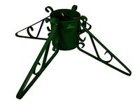 Garden Pride Christmas Tree Stand - 4" or 5" Base - Metal - Solid Steel - Plastic Coated (3" Diameter, Green)