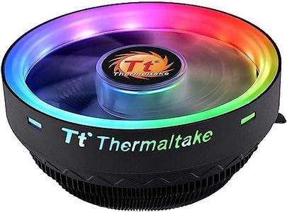 Thermaltake UX 100 Air Cooler ARGB | Quiet 120 mm PWM Fan | for Intel and AMD Socket | 5V Addressable | 65W | Black