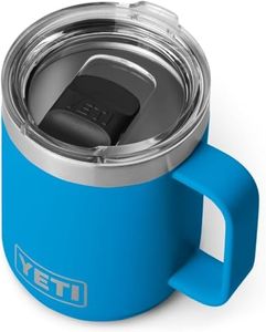 YETI Rambler, Vacuum Insulated Stainless Steel Mug with Magslider Lid, Big Wave Blue, 10oz (296ml)