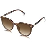 SOJOS Classic Round Sunglasses for Women Men Retro Vintage Shades Large Plastic Frame Sunnies SJ2067 with Yellow Tortoise Frame/Gradient Brown Lens