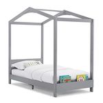 Delta Children Poppy House Twin Bed, Grey