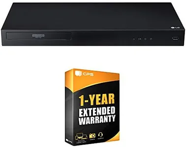 LG UBK80 4k Ultra-HD Blu-Ray Player w/HDR Compatibility + 1 YR CPS Enhanced Protection Pack