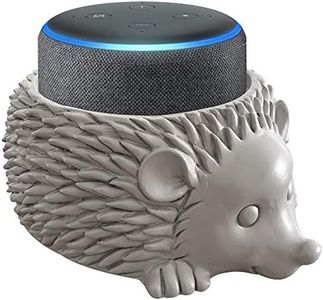 Dekodots Smart Speaker Table Stand (Hedgehog) - Decorative Holder for Amazon Echo Dot or Google Home Mini - Portable Design, No Sound or Microphone Interference - Durable Poly-Resin