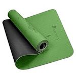 ROMIX Pro Yoga Mat with Alignment Lines 6mm, Non-Slip Ultra Lightweight Sweat Resistant Eco-Friendly Gym Workout Mat with Carry Bag and Strap for Women Men for Pilates Gymnastics Meditation Fitness