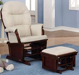 Lennox Furniture Glider Rocker Combo Espresso Beige