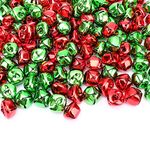 Augshy Jingle Bells for Crafts,120 Pcs 1 Inch Christmas Jingle Bells,Bulk Sound Craft Bells for Christmas Home Festival Decorations DIY Project