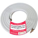 25 Ft 3/8" x 5/8" Line Set for Ductless Mini Split Air Conditioner Heat Pump Systems