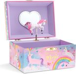 Jewelkeeper Girls Unicorn Jewellery Box with Spinning Unicorn, Cotton Candy Unicorn Design, Beautiful Dreamer Tune, Kids Musical Jewellery Box fir Girls Birthday Presents