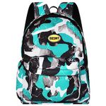 DZert Backpack Primary Bookbag | Casual Daypack | Bag | Travel Backpack | College Bag | Tuition Bag | School Bag for Boys/Girls/Women|Small 15 Liters (Cyan)