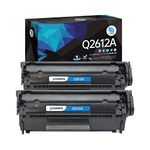 Gotoners 2PK Compatible Q2612A Toner Cartridge HP 12A for HP Laserjet 1012 1018 1020 3050 3015 1010 1022 3030 3052 3055 3020 1022N 1022NW M1005 MFP M1319