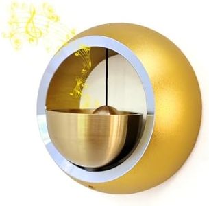 Shopkeepers Bell for Door Opening,Door Chime for Business When Entering Magnetically-Attached Bells for Door,Unique Business Decorations and Entrance Hanging Decorations- Creative Gift (Gold)