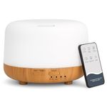 SPLITSKY Aromatherapy Essential Oil Diffuser for Home with Remote Control Plastic, 300ml Cool Mist Air Humidifier, 8 Hours Quiet Operation, Timer, 7 LED Colors