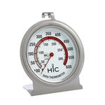 HIC Roasting Oven Thermometer, Large 2.5-Inch Easy-Read Face, Stainless Steel