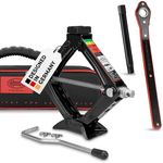 HEYNER® Scissor Jack with Ratchet, Crank and Rubber Pad 1t with Bag