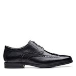 Clarks Men's Black Leather Brouges (26161253) UK-8