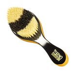 Torino Pro Wave Brushes By Brush King - #1640 - Medium Curve Brush Patented Duet Collection- Different color on each side - Curved brush for 360 waves -