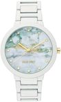 Nine West Women's NW/2274MAWT Rubberized White Bracelet Watch