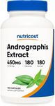 Nutricost Andrographis Extract 450mg, 180 Vegetarian Capsules - Non-GMO & Gluten Free