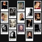 Funk You Store Adele Polaroids | Adele Songs Mini Poster Kit (Set of 15) | Adele's 19, 21, Hello and more Polaroids Size (8 x 6 cm) Posters for Phone Accessories, Bedroom, Office, room decoration