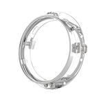 SKUNTUGUANG 7" inch Round LED Projector Headlight Trim Ring Mounting Bracket for Motorcycle Headlight/Street(Chrome)