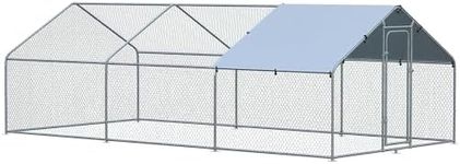 PawHut Large Chicken Coop Metal Chi