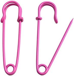 Wuuycoky Pink 63mm Length Safety Pin Safety Blanket Pin Pack of 12