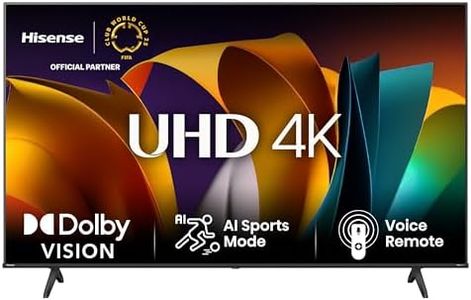 Hisense 65E6NT 164cm (65 Zoll) Fernseher, 4K UHD Smart TV, Precision Colour, HDR, Dolby Vision, 60Hz, Triple Tuner DVB-C/S/S2/T/T2, WiFi, HDMI 2.1, Bluetooth, Alexa Built-in, Schwarz, [2024]