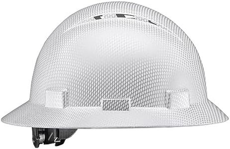 Acerpal Full Brim Vented Force Field Carbon Fiber Design Gloss Finish OSHA Hard Hat with 6-Point Suspension