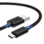 Inovat USB 3.0 Extension Cable USB Left & Right Angle 90 degree A Male to Female Cable Cord,Pack of 2 (Black)