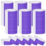 ASTARON 200 Pcs Paper Wristbands for Events Waterproof Event Wristbands Event Bracelets Arm Bands Purple Party Wristbands for Events Clubs Lightweight Concert Wristbands