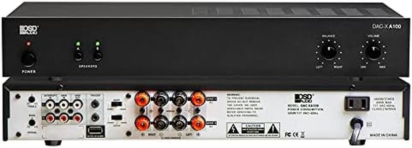 OSD DAC-XA100 100W RMS 2 Channel Class A Power Amplifier with 24/192 Hi-Res DAC Built in