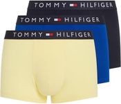 Tommy Hilfiger Men's 3P Trunk Ultra Blue/Des Sky/Country Yellow L