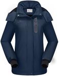 CAMEL CROWN Women's Ski Jacket Waterproof Warm Winter Snow Coat Hooded Mountain Outdoor Windbreaker Windproof Jacket S