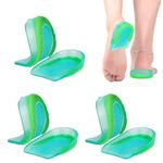 Kids Heel Cups for Heel Pain Sport Traction Shock Absorbing Lightweight Gel Heel Inserts for Kid's with Sensitive Heels, Heel Spurs, Plantar Fasciitis, or Ankle Pain by Plantarecover, 3 Pairs