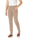 Briggs New York Women's Cotton Super Stretch Pull-on Pant, Cobblestone, 10