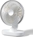 OCOOPA RotateAir Large 6.5'' Auto Oscillating Rechargeable Fan 4000mAh, 4 Speeds Wind, Quiet Tech, USB Desk Table Fan for Home,Bed, Office,Travel,Camping