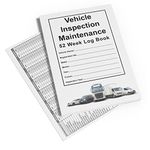 A5 52 Week Commercial Vehicle Inspection Record Log Book Driver Safety Checks