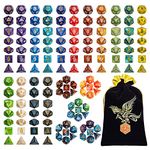 QMAY Polyhedral Dice, Dungeons and Dragons Dice Set 7 Sided Polyhedral DND for MTG RPG Game (20)